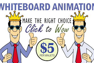 create whiteboard animation explainer doodle video 15 minuets