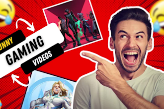 do funny gaming video editing for youtube and twitch