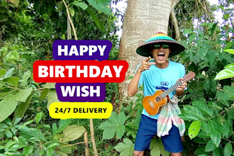 make hilarious birthday wishing video for your special person