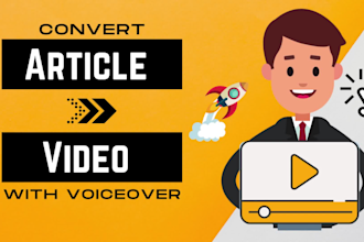 convert script or blog into an engaging video using stock footage
