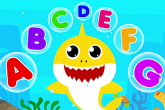 create fun and colorful 2d kids cartoon animation videos