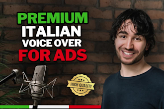 record a premium italian male voice over for your adv