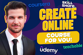 create a programming video course for udemy, skill share