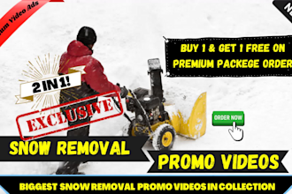 do snow removal video or snow plowing service promo ads