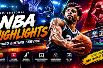 edit nba basketball highlights and youtube videos