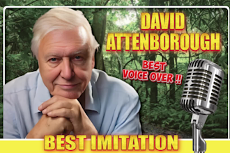 record the best celebrity voiceover of sir david attenborough