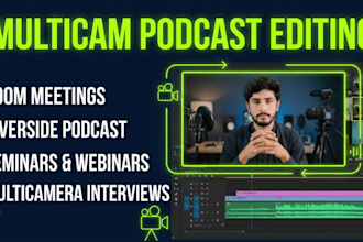 do high quality podcast production and multicam editing
