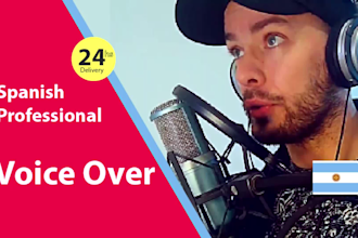 actor for voice over commercials in spanish and argentine