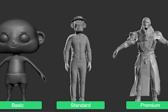 make 3d sculpture model, clean up head scan in zbrush for 3d print