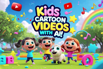 create fun and educational kids cartoon videos with ai animation