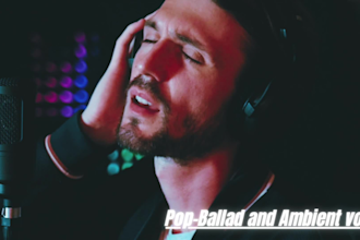 sing with emotion on your pop, ambient, ballad, edm song