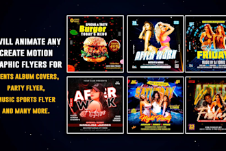 amazing video ads for social media, animated flyer