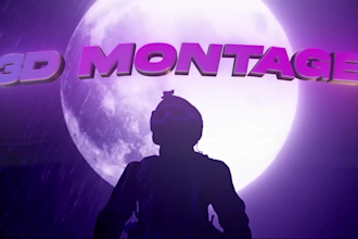 edit u a professional cod or any montage with 3d text
