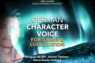 be your german character voice for games and localization