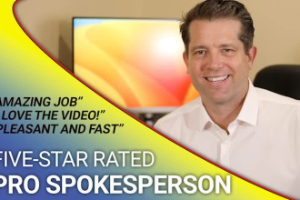 produce a professional spokesperson video for your business in my office