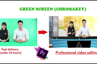 do remove green screen and chroma key in any video