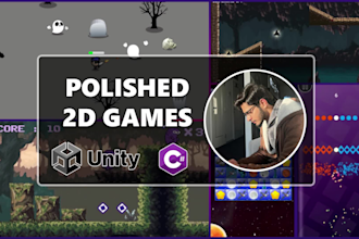 develop a 2d game on unity for you