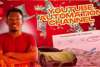 setup youtube automation channel and create faceless videos for you