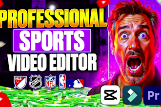 edit nba videos and sports highlights for your faceless sports channel
