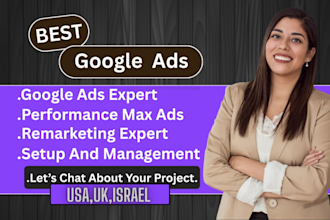 be your google ads expert, performancemax ads expert, ads remarketing expert