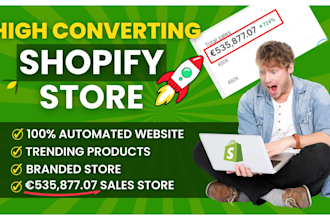 create shopify dropshipping store with branded shopify store design