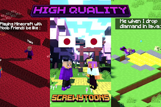 make high quality minecraft animation short for you