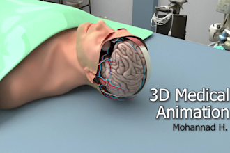 create 3d animation video for medical projects