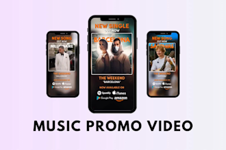 do music promo video for instagram and facebook stories