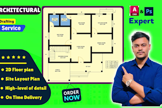 draw 2d floor plan with perfect dimension