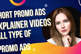 create promotional marketing video or brand commercial video ads