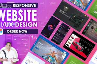 design modern animated UI UX for websites and mobile apps using figma , adobe xd