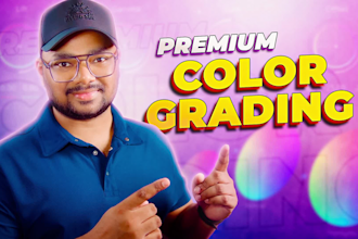 do premium video color grading and color correction