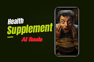 create ai health supplement videos, reels, tiktok, and youtube shorts