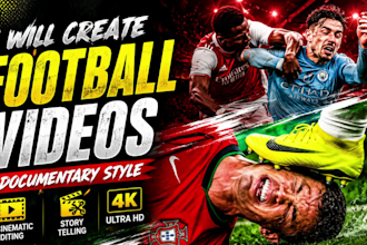 create football and soccer youtube videos professionally