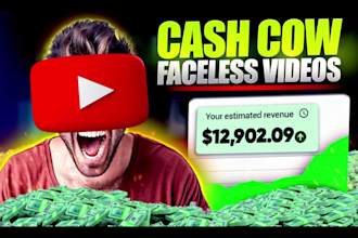 create faceless cashcow videos and youtube automation