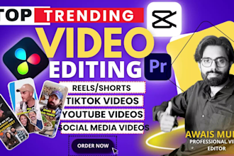 do podcast video editing, talking head shorts, short form youtube video editing