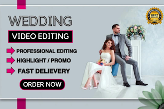 do professional cinematic video editing with in 24 hours