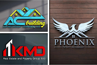 do tidy real estate, realtor, construction and property logo