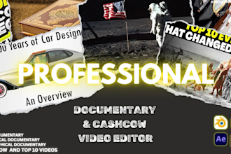 create professional and engaging documentary , explainer videos on any topic
