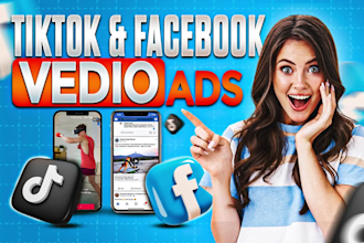 create viral tiktok video ads, facebook ads, instagram, dropshipping tiktok ads