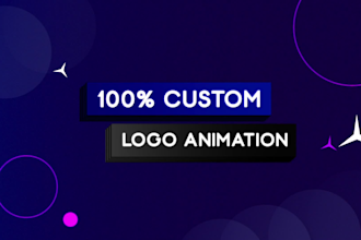 do custom logo animation and animated youtube intro 4k