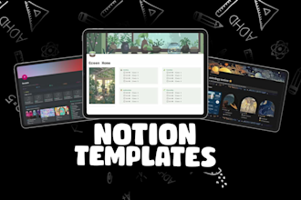 setup notion , notion expert for notion templates and notion API