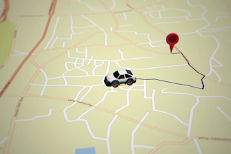 make map animation with route