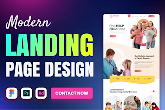 design creative modern landing page or website