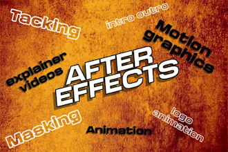 do video editing and animation using after effects