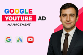 set up and optimize your google ads youtube ads and PPC campaigns