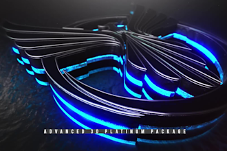 do after effects 3d motion animated logo intro video