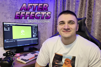 edit any after effects template or make a custom animation