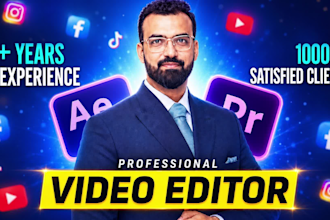 professionally edit videos for tiktok, instagram and youtube