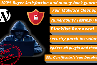 remove wordpress malware, remove blacklist, and recover hacked  website